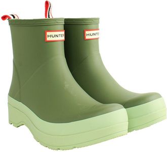 Hunter Play Short Mens Light Green Wellington Boots