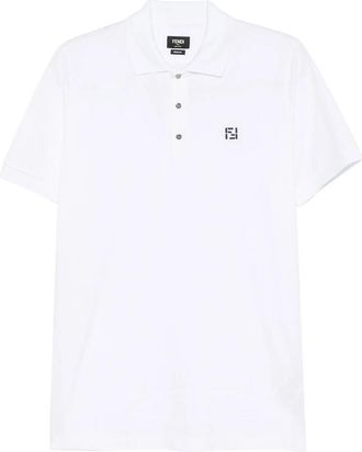 Fendi Logo-embroidered Polo Shirt