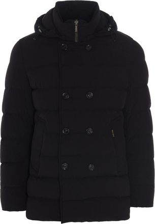 Moorer Black Florio bi-stretch nylon down jacket