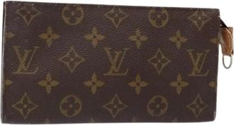 Louis Vuitton Pre-owned Clutches, female, Brown, Size: ONE SIZE Pre-owned Canvas Pouch