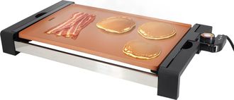 MegaChef 21.63 Inch Copper Electric Grill with Non-Stick Coating