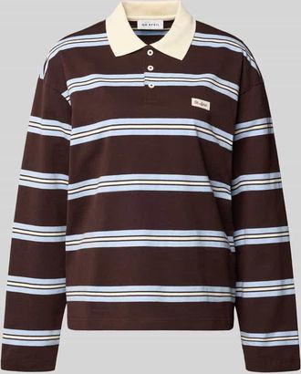 Oh April Relaxed Fit Poloshirt mit Label-Detail Modell Jolina in Blau, Größe XL