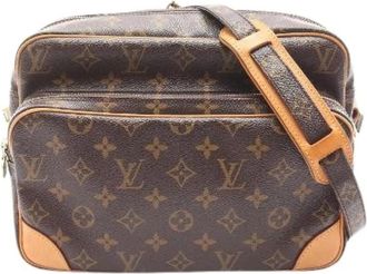 Louis Vuitton Pre-owned Cross Body Bags, female, Brown, Size: ONE SIZE Pre-owned Canvas Shoulder Bag