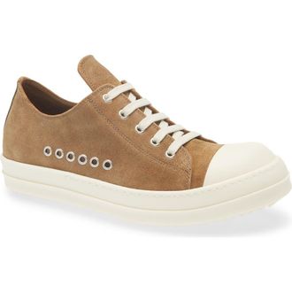 Rick Owens Low Top Sneaker in Sumi Brown/Milk/Milk at Nordstrom, Size 12Us