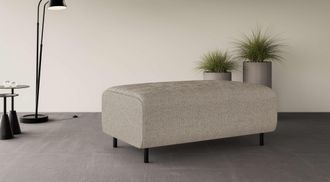 HOME AFFAIRE Polsterhocker »ARROS gross mit Wellenunterfederung, Masse B/T/H: 120/70/46 cm« passend zur Serie, in hochwertiger Verarbeitung