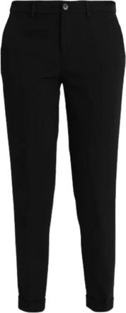 Liu Jo New York Broek in Polyester Mix - Dames - Slim Fit Broeken - Zwart - M - Polyester - Broeken