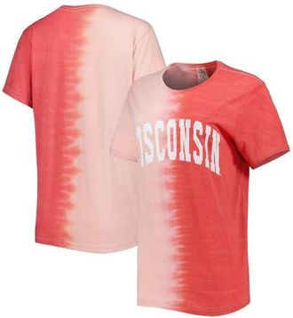 Gameday Couture Womens Gameday Couture Red Wisconsin Badgers Find Your Groove Split-Dye T-Shirt at Nordstrom, Size Medium