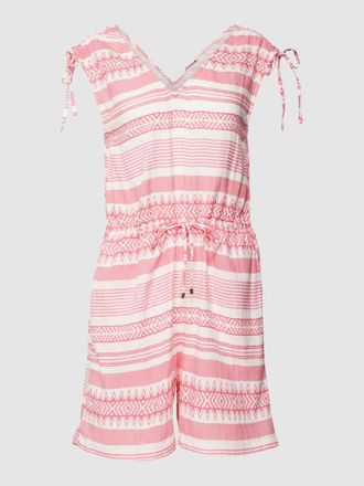 Only Playsuit aus Baumwolle mit Allover-Muster Modell NORA in Pink, Gr&ouml;&szlig;e S