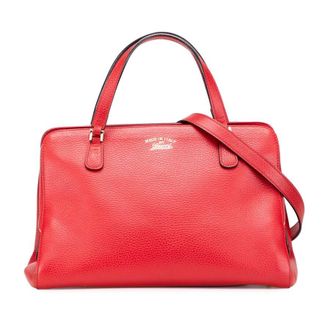 Gucci Pre-owned Gucci Calfskin Swing Top Handle Satchel Ladies 377772 525040
