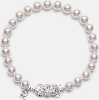 Mikimoto Bracciale in oro bianco 18kt con perle