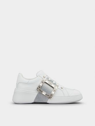 Roger Vivier Viv Skate Sneakers in leather
