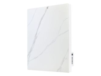 Purline Emisor Termico Con Frontal Ceramico Acabado Tipo Marmol Blanco - 500