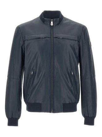 Peuterey zip-pockets bomber jacket - Blue