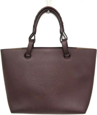 Loewe Pre-owned Tote Bags, female, Brown, Size: ONE SIZE Pre-owned Leather handbags