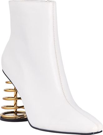 Ninety Union Slinky Coiled Heel Boot in White at Nordstrom Rack, Size 10