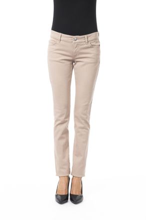 Byblos Vrouwen Beige Katoenen Jeans & Broek