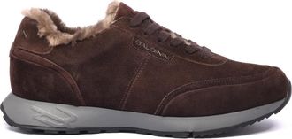 Baldinini Su&egrave;de sneaker - Heren - Sneakers - Bruin - 41 EU - Su&egrave;de - Schoenen