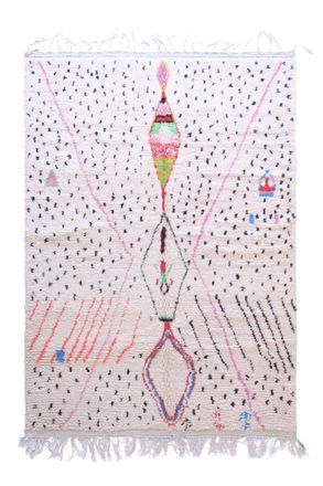 AFK Living Alfombra bereber marroqu&iacute; de pura lana multicolor 195 x 289 cm
