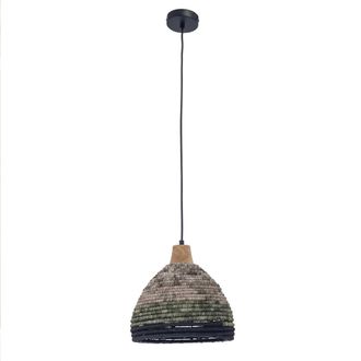 Forlight Korg Lampara Colgante Con Pantalla De Cuerda Natural Para Bombilla E27 - Forlight