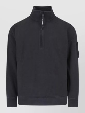 C.P. Company high collar jacket arm pocket ribbed cuffs