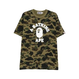 A Bathing Ape A Bathing APE - 1st Camo One Point T-shirt - Heren - Tops - Groen - Maat: 2XL Katoen