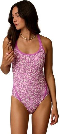 Carve Designs York One Piece in Fleur W. Violet at Nordstrom, Size X-Large