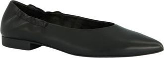 Paul Green Elly Pointed Toe Flat in Black Leather at Nordstrom, Size 5.5