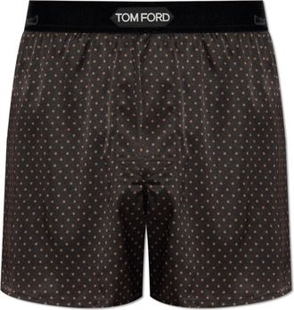 Tom Ford Zijden boxershorts - Heren - Onderbroek - Bruin - XS - Ondergoed