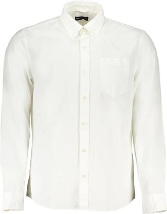 North Sails Shirt met lange mouwen - Heren - Casual Overhemden - Wit - S - Katoen - Overhemden