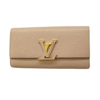 Louis Vuitton Pre-owned Wallets, female, Beige, Size: ONE SIZE Pre-owned Vintage Long Wallet (bi-fold)