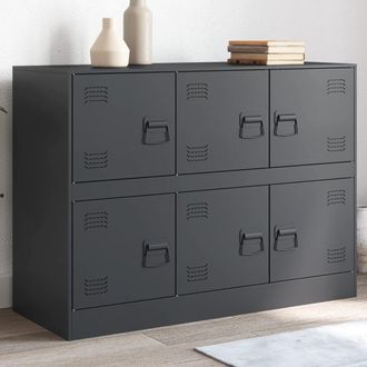 Berkfield Home Sideboard Anthracite 99x39x73 cm Steel | Size: 99 x 39 x 73 cm