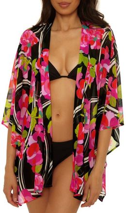 Trina Turk Bougainvillea Floral Print Cover-Up Tunic in Multi at Nordstrom
