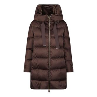 Herno Jassen, Dames, Bruin, S, Polyester, A-Shape Donsjas