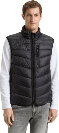 Tom Tailor Steppweste TOM TAILOR, Herren, Gr. XXL, schwarz, Steppware, Obermaterial: 100% Polyester. Futter: 100% Polyester, unifarben, regular fit normal, Weste