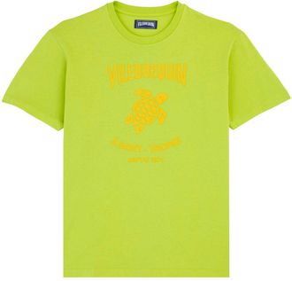 Vilebrequin logo-print cotton T-shirt - men - Cotton - S - Green