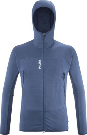 Pascal Millet Fusion Grid hoodie - men - Recycled Polyester/Elastane - S - Blue