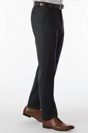 Ballin Theo Slim Super 120S Wool Gabardine Comfort Eze Trouser In Charcoal