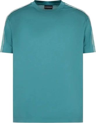 Emporio Armani 3D1Td 31Juvz 0779 Korte Mouw T-Shirts - Heren - T-shirts - Groen - M - Tops