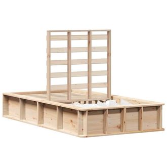 Berkfield Home Beautiful Bed Frame Solid Pine Wood 90 x 190 cm Solid Pine Wood in Light Tan