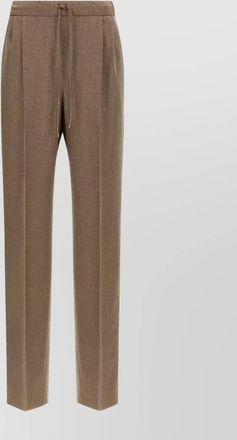 Max Mara waistband pleated front side pockets trousers