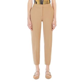 Max Mara Dames, Broeken, Bruin, Maat: M Viscose