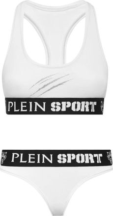 Plein Sport Ondergoed, Dames, Wit, S, Katoen, Jogging Lingerie Set