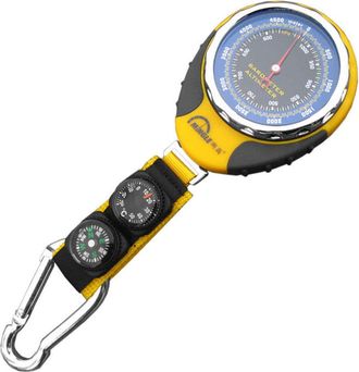 OEM Alt&iacute;metro Digital Port&aacute;til Y Multifuncional Para Acampar Al Aire Libre, Senderismo Y Escalada. Modelo: Amarillo