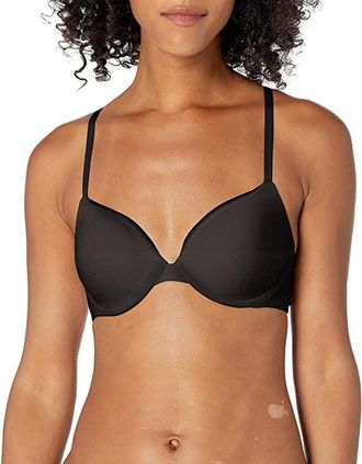 Calvin Klein Womens Constant Convertible Strap Lightly Lined Demi Bra Womens Bra Black : 36DD, Polyester/Elastane
