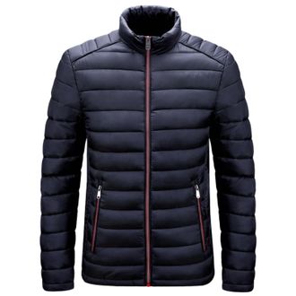 Generic Winter Jackets for Men UK, Lightweight Puffer Coat Zip up, Loose Cotton Padded Packable Down Quilted Outerwear, Puffy Top Blouse for Snow Ski Hiking T