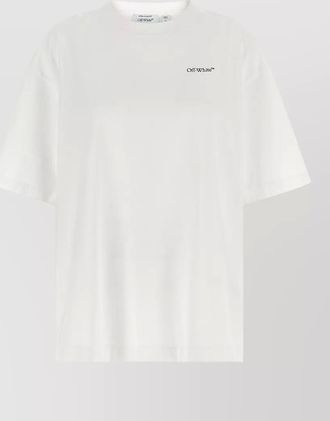 Off-white cotton t-shirt