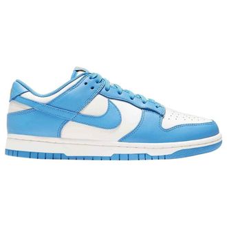Nike Dunk Low Leather Womens Lace Up Trainers - Sail Coast University Gold - Size:UK 7.5