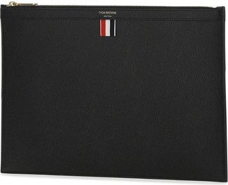 Thom Browne Calf Full Grain Leather Wallet - Black