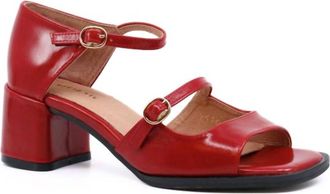All Black Womens Double Jane Sandals In Ot Red