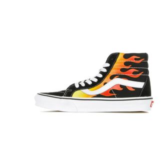 Vans Sneakers, male, Multicolor, Size: 5 1/2 US Flame Print High Top Sneaker